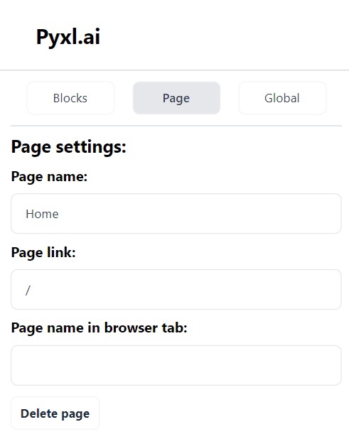 editor page